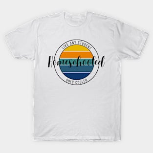 Homeschool Stamp - blue/orange T-Shirt